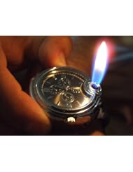 Combination Butane Lighter with Analog Watch