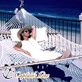 Most Popular! Deluxe Polyester Rope Hammock by Captain's Line
