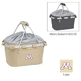 Minnesota Golden Gophers NCAA Metro Basket (Tan) (Embroidered Logo)