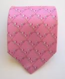100% Pink Silk Printed Conversational Tie