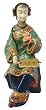 Chinese ceramic figurine " sitting lady with hand fan "- exquisitely detailed