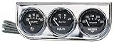 Auto Meter 2349 Autogage Mechanical Oil Pressure, Volt and Water Temperature Gauge