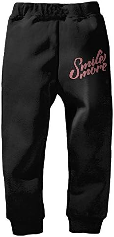 AJERU Roman Atwood Smile More Sweatpants/Casual Pants For Kids Black