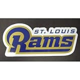 St. Louis Rams Team Name NFL Car Magnet