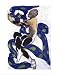 Vaslav Nijinsky in 'L'Apres Midi d'un Faun' Styles Art Poster Print by Leon Bakst, 23x29