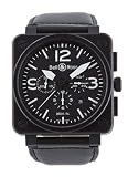 Bell & Ross Black Carbon Mens Chrono Auto SS #BR-01-94-CARBON