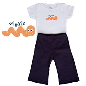 Buy One Acorn Short-Sleeve Tee Set - Orange Wiggle Worm, size 6-12 months by One Acorn