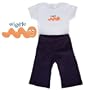 One Acorn Short-Sleeve Tee Set - Orange Wiggle Worm, size 6-12 months