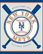 MLB Baseball Double Header Beach Towel New York Mets - Team Sports Fan Shop Merchandise