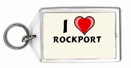 I Love Rockport Keychain