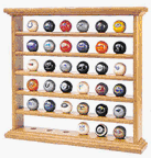 36 Billiard Ball Rack with Oak Finish from Imperial International