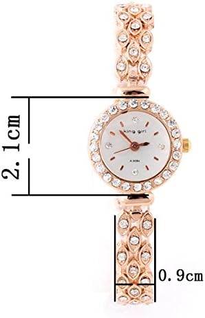 Women's Alloy Steel Case Rhinestone Dress Quartz Watches (QG1102 white)