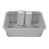 White Rectangular Foot Basin with 100 Liners