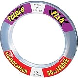 Fishing: Triple Fish Fluorocarbon Leader 100 Yards