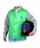 Steiner 12304 30-Inch Jacket,  Weldlite Plus Green Cotton, Gray Cowhide Sleeves, 2X-Large