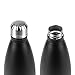 Double Wall Stainless Steel Thermal Travel Bottle, Vacuum Insulated, Copper Lined, 12oz. Capacity - Matte Gray