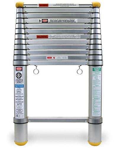 Tools: Telesteps 12 1/2 Foot 250 Pound Duty Rating Aluminum Telescoping Extension Ladder #1600