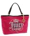 Juicy Couture Velour Jeweled Heart Charm Shopper Bag Purse Tote Vivid