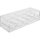 Clear Acrylic Poker Chip Rack/Tray with Cover