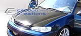 1998-2002 Toyota Corolla Carbon Creations OEM style hood