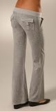 JUICY COUTURE Velour - Juicy Couture Basic Velour Snap Pocket Cargo Pants HEATHER Silver Lining (2007 Arrival)