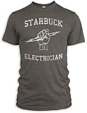 Vintage Distressed Starbuck Electrician Tri-Blend T-Shirt