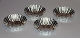3 1/2 Tinplated Deep Tart Tins 4 Pieces 1 Deep