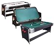 GLD Pockey 2-in-1 Pool & Air Hockey Gametable - Black