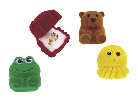 Childrens Toyshop  Spielwaren : Schmuckschachtel 4-fach sortiert, per Stück