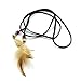 Black Stylish Indian Bohemian Girl's Feather Leather Beads Headband Hair Band Waist Belt
