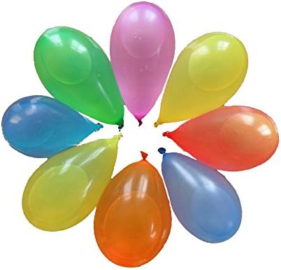 Wado Water Balloons Refill Kit 300 Pack 7 Vibrant Colors Self Sealing Multicolor Ballons Refill Your used Straws in a Jiffy