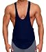 MENS NAVY BODYBUILDING GYM STRING POSING TANK TOP NEW GARY MAJDELL SPORT SIZE X-LARGE