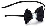 Collection Eighteen Womens Small Denim Bow With Stone Headband, Blue Jean, One Size