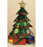 Meyda 16in. High x 10in. Wide Tiffany Christmas Tree Accent Lamp 12961