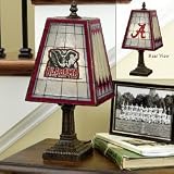 Alabama Crimson Tide 14 Art Glass Table Lamp