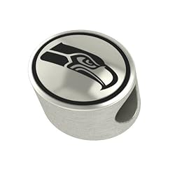 Seattle Seahawks Silver Bead Fits Most European Style Charm Bracelets