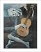 Pablo Picasso Old Guitarist Art Framed Poster Print - 22" X 28"
