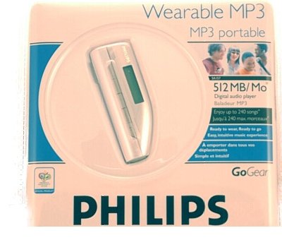 Childrens Toyshop  Electronics : Philips Go Gear Wearable Portable 512mb MP3 Player