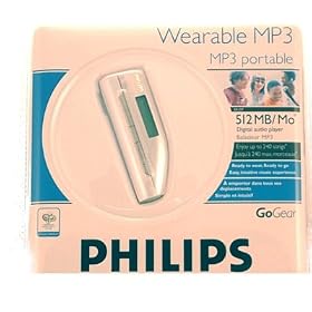 Philips Go Gear Wearable Portable 512mb MP3 Player