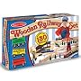 Melissa and Doug Deluxe Wooden Railway Set