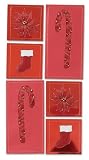 Jolee's Boutique Le Grande Dimensional Stickers, Red Holiday Accents