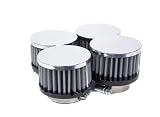 K&N RC-0844 Universal Chrome Filter