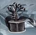 Sheer Organza Ribbon Mono Edge - 1.5" - 25 Yards (75 FT) - Black