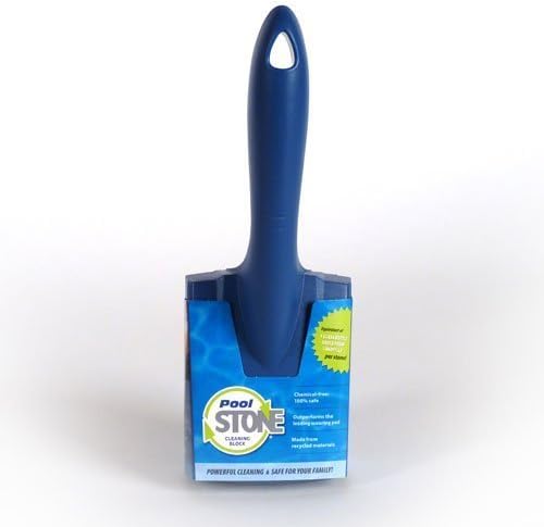 PoolStone Swimming Pool and Spa Surface Cleaning Block With Handle by Earth Stone International