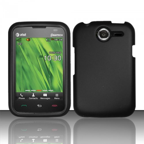 For Pantech Renue P6030 (AT&T) Rubberized Cover - Black