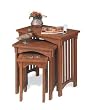 3-Piece Mission Oak Nested Table Set By Powell Furniture