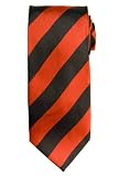 Striped Necktie - Red and Black