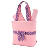 Belvah Quilted 3pc Set Large Diaper Bag