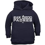 San Diego Padres Toddler Navy Blue Stacked Hoody Sweatshirt