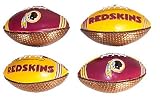 Washington Redskins 4 Mini Image Football Christmas Ornaments